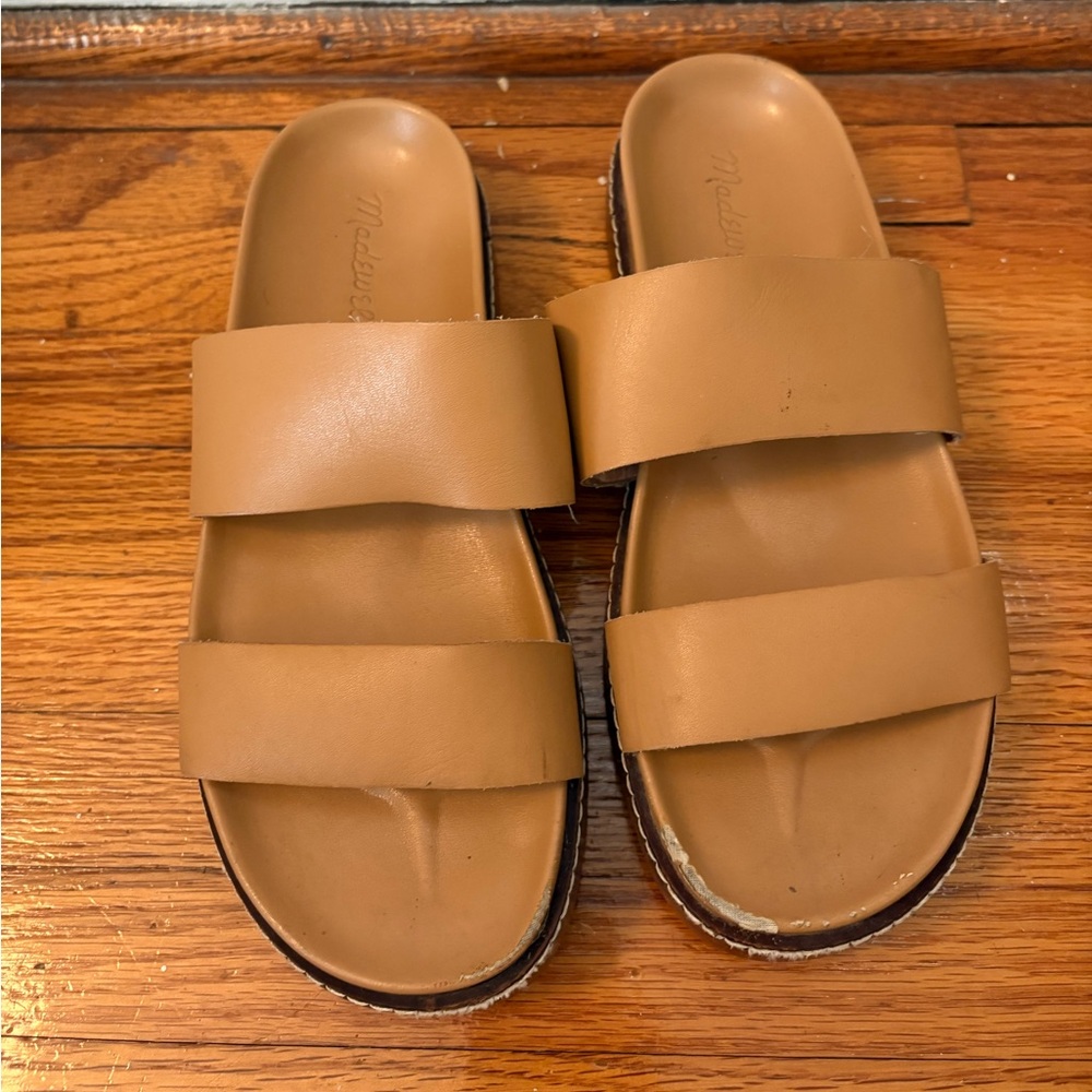 Madewell Women's Brown Double Strap Sandals